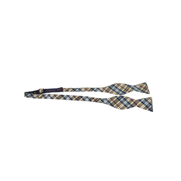 Rooster Other - Rooster Silk Blend Plaid Adjustable Bow Tie 14.5 - 20